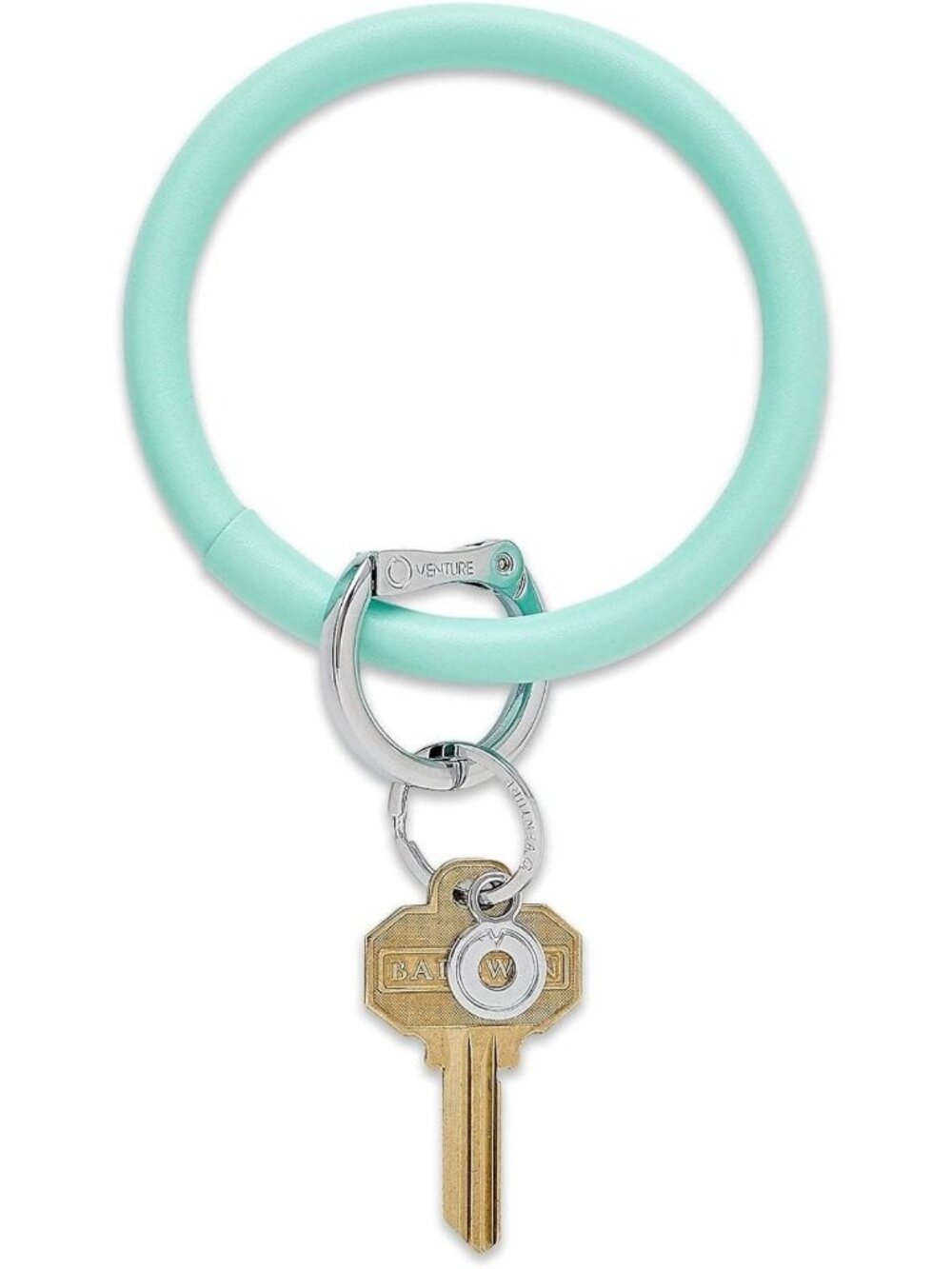 Stylish Leather Key Ring Bracelet for Women - Chic Keychain Accessory